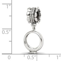 Sterling Silver Reflections CZ Engagement Ring Dangle Bead view 4