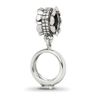 Sterling Silver Reflections CZ Engagement Ring Dangle Bead view 1