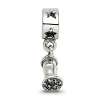 Sterling Silver Reflections Hair Dryer Dangle Bead view 3