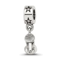 Sterling Silver Reflections Hair Dryer Dangle Bead view 5