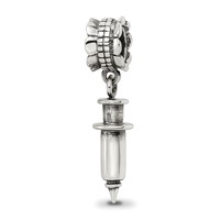 Sterling Silver Reflections Syringe Dangle Bead view 5