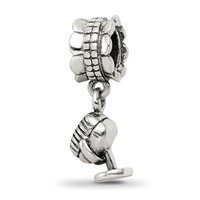 Sterling Silver Reflections Microphone Dangle Bead view 5