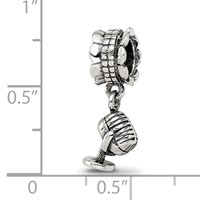 Sterling Silver Reflections Microphone Dangle Bead view 4