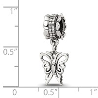 Sterling Silver Reflections Butterfly Dangle Bead view 3