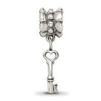 Sterling Silver Reflections Key Dangle Bead view 4
