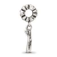Sterling Silver Reflections Airplane Dangle Bead view 2