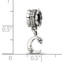 Sterling Silver Reflections Letter C Dangle Bead view 3
