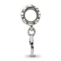 Sterling Silver Reflections Letter E Dangle Bead view 2