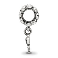 Sterling Silver Reflections Letter F Dangle Bead view 2