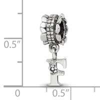 Sterling Silver Reflections Letter F Dangle Bead view 3