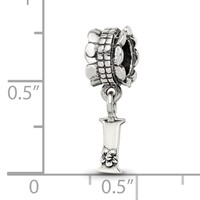Sterling Silver Reflections Letter I Dangle Bead view 3
