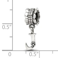 Sterling Silver Reflections Letter J Dangle Bead view 3