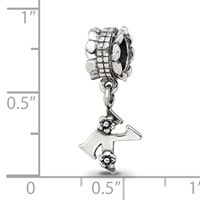 Sterling Silver Reflections Letter K Dangle Bead view 3