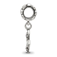 Sterling Silver Reflections Letter M Dangle Bead view 2
