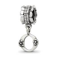Sterling Silver Reflections Letter O Dangle Bead view 1
