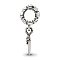 Sterling Silver Reflections Letter V Dangle Bead view 2