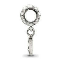 Sterling Silver Reflections Letter W Dangle Bead view 2