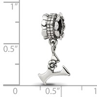 Sterling Silver Reflections Letter Y Dangle Bead view 3