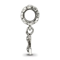 Sterling Silver Reflections Letter Z Dangle Bead view 2