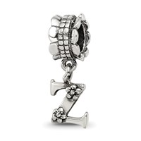 Sterling Silver Reflections Letter Z Dangle Bead view 1