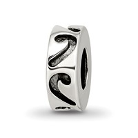 Sterling Silver Reflections Stopper Spacer Bead view 1