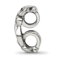 Sterling Silver Reflections Scroll Connector Bead view 2