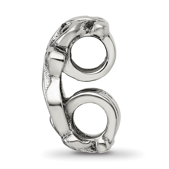 Sterling Silver Reflections Scroll Connector Bead