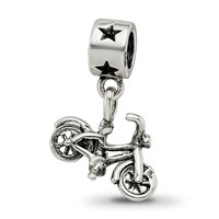 Kids Collection Sterling Silver Bicycle Dangle Reflections Bead view 5