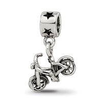 Kids Collection Sterling Silver Bicycle Dangle Reflections Bead view 1