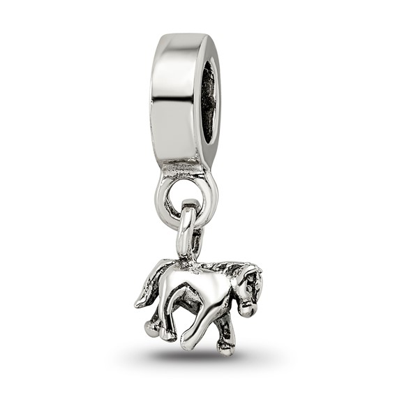 Kids Collection Sterling Silver Pony Dangle Reflections Bead
