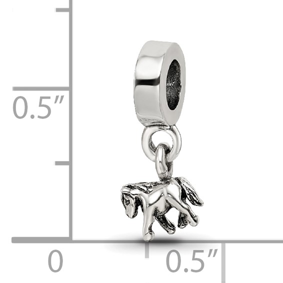 Kids Collection Sterling Silver Pony Dangle Reflections Bead