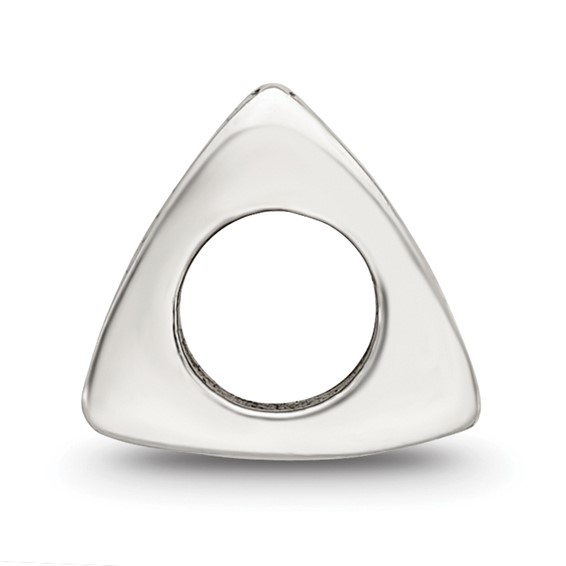 Sterling Silver Reflections Number Triangle Block Beads