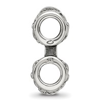 Sterling Silver Reflections Floral Connector Bead view 2