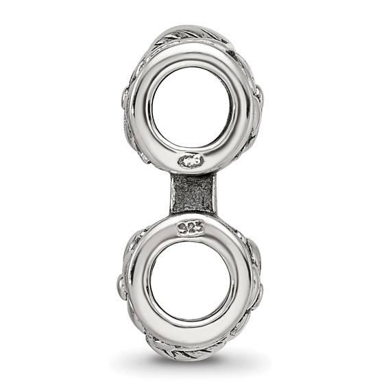 Sterling Silver Reflections Floral Connector Bead