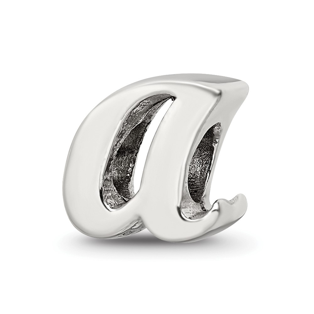Sterling Silver Reflections Letter a Script Bead