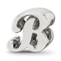 Sterling Silver Reflections Letter B Script Bead view 1