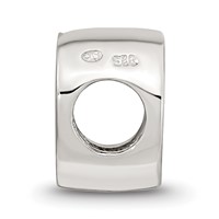 Sterling Silver Reflections Letter D Script Bead view 2