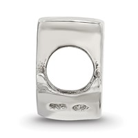 Sterling Silver Reflections Letter J Script Bead view 2