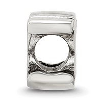 Sterling Silver Reflections Letter K Script Bead view 2