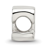 Sterling Silver Reflections Letter L Script Bead view 2
