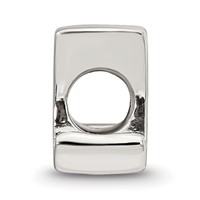 Sterling Silver Reflections Letter M Script Bead view 2