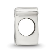 Sterling Silver Reflections Letter N Script Bead view 2