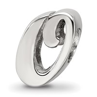 Sterling Silver Reflections Letter O Script Bead view 1
