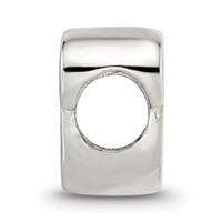 Sterling Silver Reflections Letter P Script Bead view 2