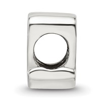 Sterling Silver Reflections Letter Q Script Bead view 2