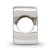 Sterling Silver Reflections Letter S Script Bead view 2