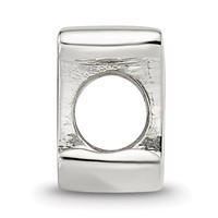 Sterling Silver Reflections Letter X Script Bead view 2