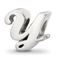 Sterling Silver Reflections Letter Y Script Bead view 1