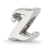 Sterling Silver Reflections Letter Z Script Bead view 1