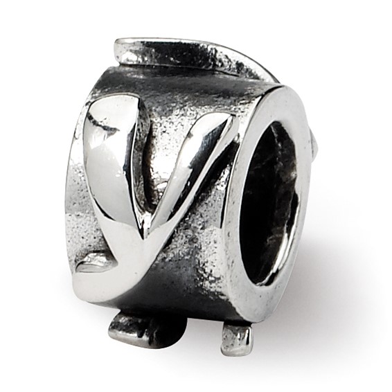 Sterling Silver Reflections Letter Y Message Bead